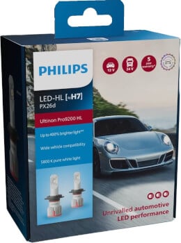 Led-polttimo, H7 Ultinon Pro9200, pari, Philips