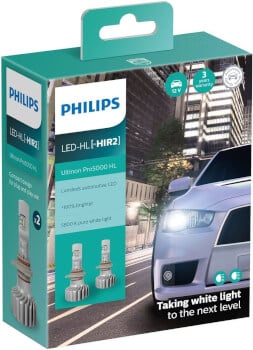 Led-polttimo, HIR2 Ultinon Pro5000 HL, pari, Philips