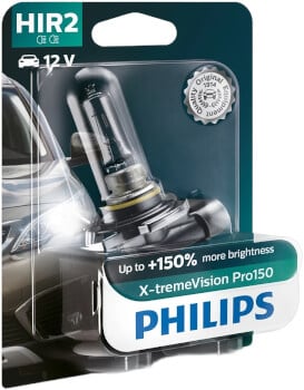 Ajovalopolttimo, HIR2, X-tremeVision Pro150, Philips