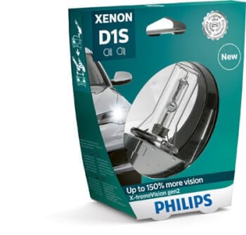 Ajovalopolttimo Xenon X-tremeVision gen2, D1S, Philips
