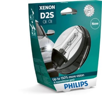 Ajovalopolttimo Xenon X-tremeVision gen2, D2S, Philips