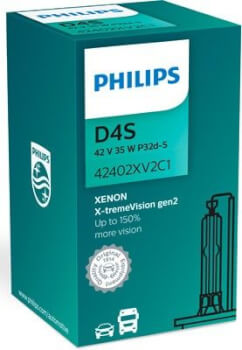 Ajovalopolttimo Xenon X-tremeVision, D4S, Philips
