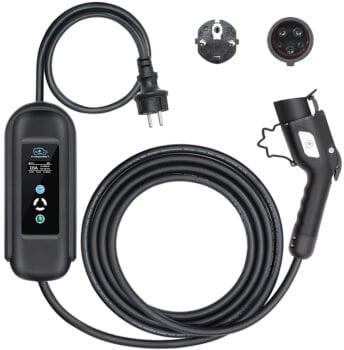 Sähköauton laturi 5 m | 1-vaihe | 3,7 kW | Type 1, Motorwerk