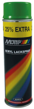Spraymaali vihreä RAL6018, 500 ml, Motip