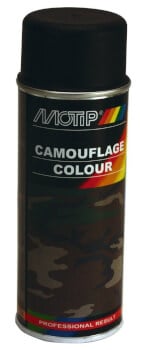 Spraymaali Camo musta RAL9021, 400 ml, Motip
