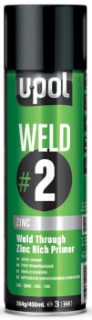 Hitsattava pohjamaali Weld #2 Zinc, spray 450 ml, U-Pol