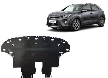 Pohjapanssari moottorille Kia Stonic (2017-2020), ter&auml;st&auml;