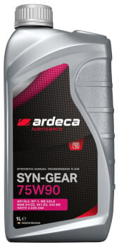 Vaihteistoöljy Syn-Gear 75W90, 1 l, Ardeca
