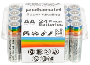 AA-paristo Super Alkaline LR6, 24 kpl, Polaroid