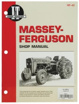 Ohjekirja Massey Ferguson 230, 235, 240, 245 ja 250, Sparex