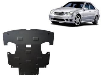 Pohjapanssari moottorille Mercedes C-sarja (2000-2007), ter&auml;st&auml;