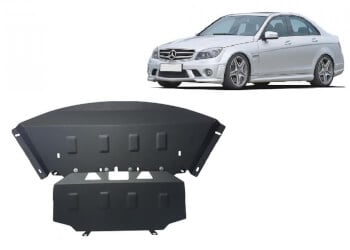 Pohjapanssari moottorille Mercedes C-sarja W204 (2006-2014), ter&auml;st&auml;