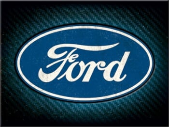 Magneetti Ford Logo Blue Shine 6 x 8 cm, Nostalgic Art