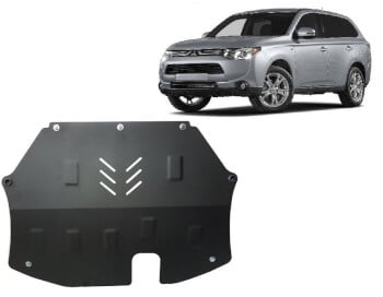 Pohjapanssari moottorille Mitsubishi Outlander (2012-2021), ter&auml;st&auml;