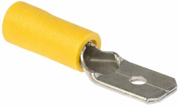 Lattaliitin 6,3 mm, uros  (10 kpl) kelt, Autoline