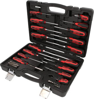 Ruuvimeisselisarja + k&auml;rkisarja ERGOTORQUEplus, KS-Tools