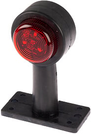 Led-&auml;&auml;rivalo kumivarrella, kirkas-punainen, Autoline