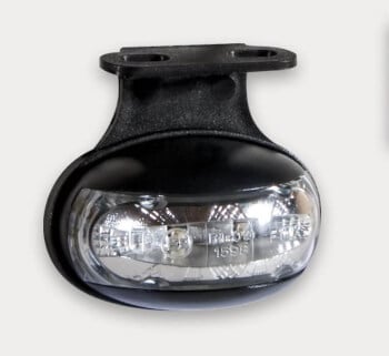 Led-sivuäärivalo muovialustalla 12-36 V, keltainen