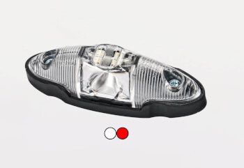 Led-&auml;&auml;rivalo, puna-valkoinen 12-36 V
