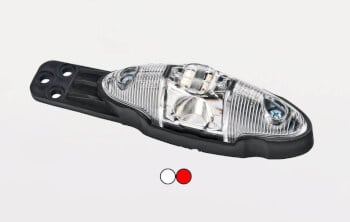 Led-&auml;&auml;rivalo 12-36 V, puna-valkoinen, kumialustalla