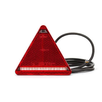 Led kolmiotakavalo 12-24V oikea (330, asennusjohto 185 cm)