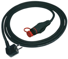 Verkkojohto 2,6 m kulmalla Calix minipistoke, SXH