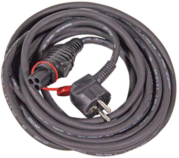 Verkkojohto 5 m kulmalla Calix minipistoke, SXH