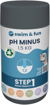 pH:n s&auml;&auml;t&ouml;aine, pH MIINUS 1,5 kg, Swim & Fun