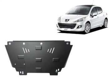 Pohjapanssari moottorille Peugeot 207 (2006-2014), terästä