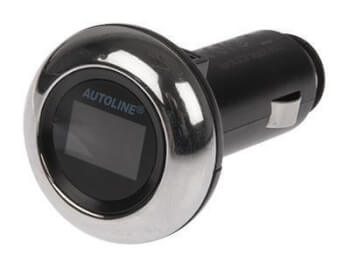 USB-autolaturi jännitenäytöllä, Autoline