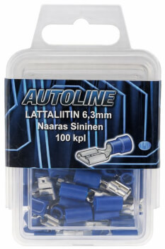 Lattaliitin 6,3 mm, naaras (100 kpl) sin, Autoline