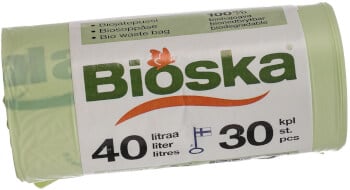 Biojätepussi 40 l (30 kpl), Bioska