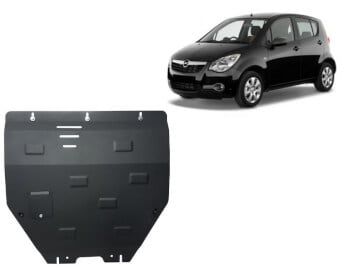 Pohjapanssari moottorille Opel Agila H08 (2007-2014), ter&auml;st&auml;