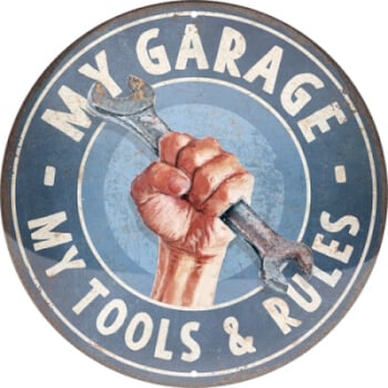 Kilpi My Garage – My Tools & Rules 35 cm, Nostalgic Art