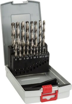 Metalliporanteräsarja, 19 -osainen HSSG 1-10 mm, Bosch