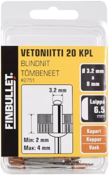 Vetoniitti kupari, Finbullet