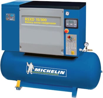 Ruuvikompressori 11 kW kuivaimella, Michelin