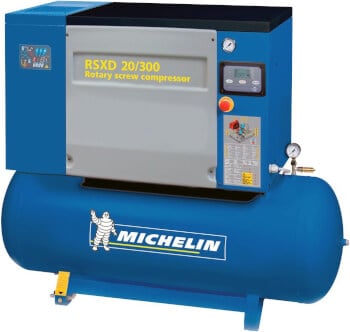 Ruuvikompressori 15 kW kuivaimella, Michelin