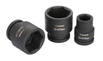6-kulmainen konehylsy 1/2" - 9 mm, lyhyt, Boxo