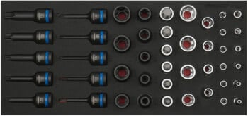 Torx & E-Torx hylsysarja 1/4" & 1/2", Boxo
