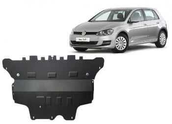 Pohjapanssari moottorille ja vaihteistolle VW Golf 7 - manuaali  (2012-2020), terästä