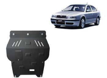 Pohjapanssari moottorille Skoda Octavia Tour (1998-2010), ter&auml;st&auml;