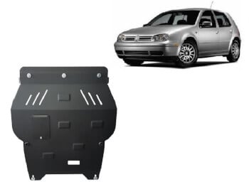 Pohjapanssari moottorille Volkswagen Golf 4 (1998-2006), terästä