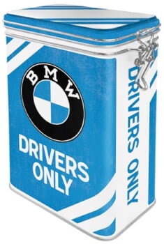 Säilytyspurkki klipsillä BMW Drivers Only, Nostalgic Art