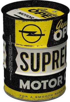 Säästölipas tynnyri Opel Supreme Motor Oil, Nostalgic Art