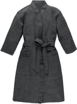 Kylpytakki, musta/harmaa, Rento