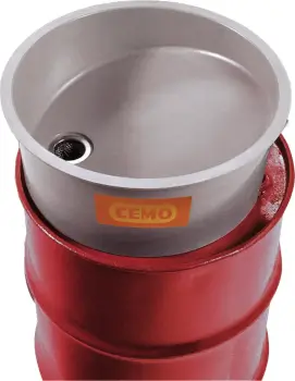 Kaatosuppilo 200 l tynnyrille, Cemo