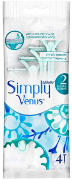 Simply Venus 2 varsiterät 4 kpl, Gillette