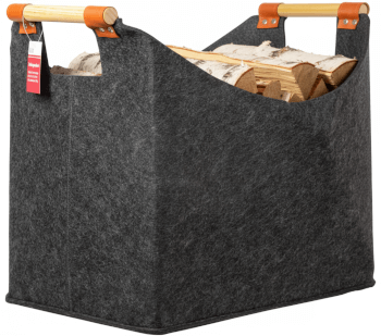 Halkokassi puukahvoilla, tummanharmaa, Kartano