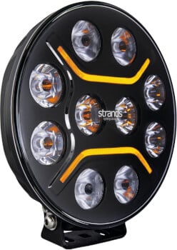 Led-lisävalo Dark Knight Intense - Pyöreä | 22 cm | 14000 lm | Ref. 45, Strands